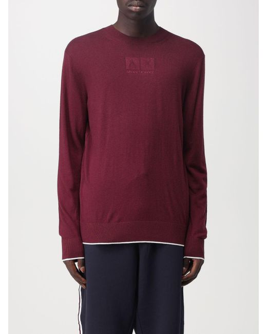 Armani Exchange Sweater in Red for Men Lyst UK