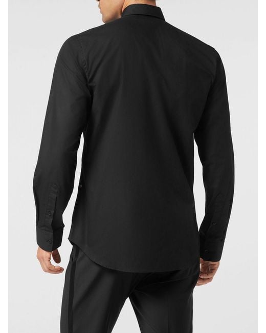 Philipp Plein Black Classic Poplin Shirt for men
