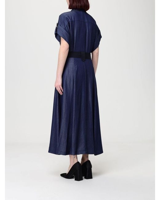 Liu Jo Blue Chambray Denim Shirt Dress