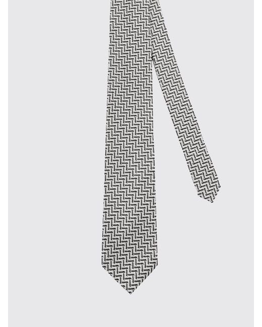 Tom Ford Jacquard-Seidenkrawatte in White für Herren