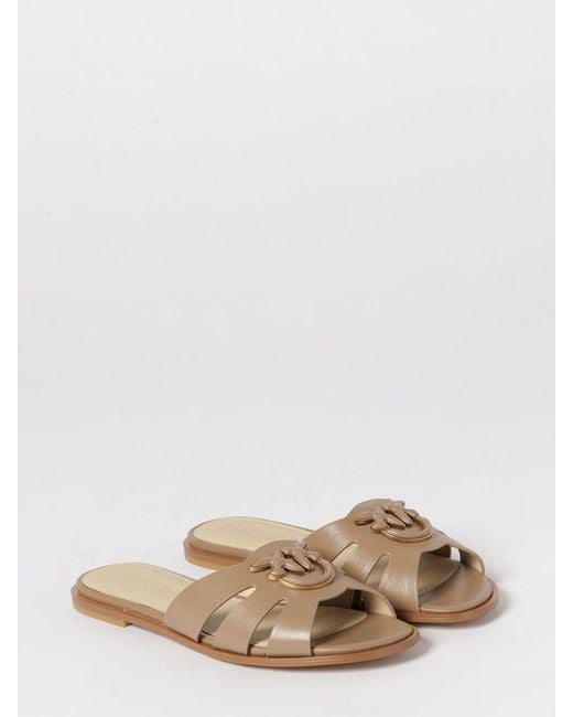 Pinko Natural Milly 04 Leather Mules