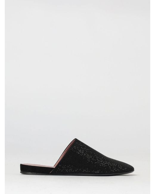 Premiata Black Suede Mules With Rhinestones