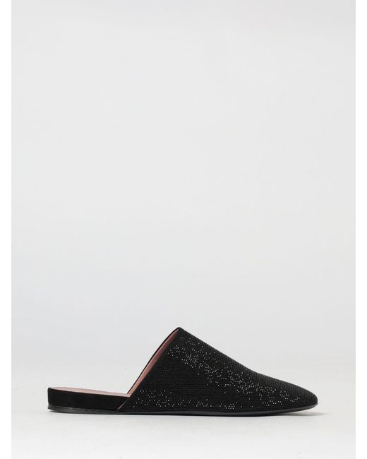 Premiata Black Suede Mules With Rhinestones