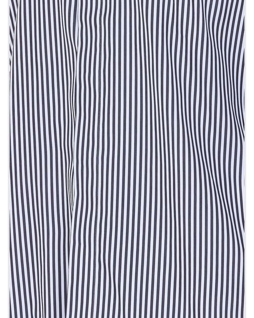 Tom Ford Blue Striped Cotton And Silk Shirt for men
