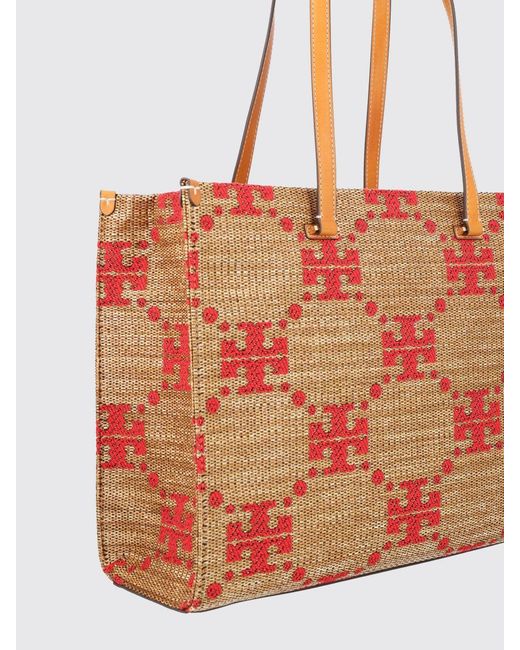 Tory Burch Red T Monogram Shoulder Bag