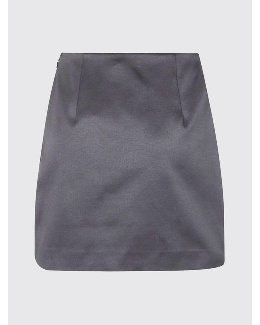 By Malene Birger Blue Cotton Blend Mini Skirt