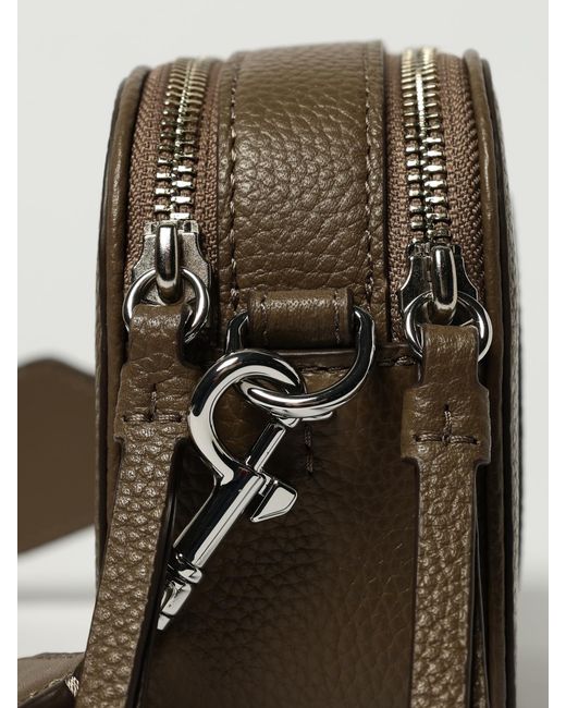 Tory Burch Brown Mini Miller Grained Leather Bag