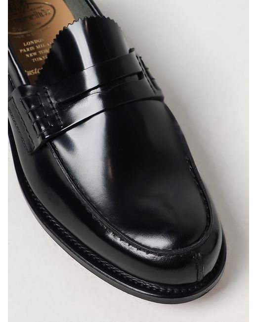 Church's Black Pembrey Brushed Leather Loafers for men