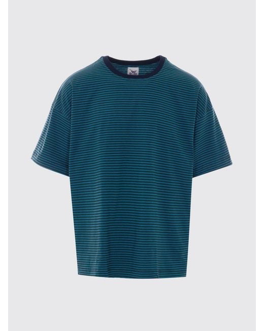 Howlin' By Morrison Blue Striped Relaxed Fit T-Shirt for men