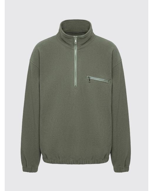Rier Gray Half-Zip Funnel Neck Jumper for men