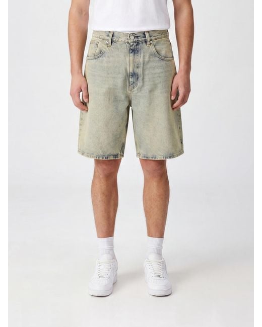 sunflower Natural 5-Pocket Cotton Denim Knee-Length Shorts for men
