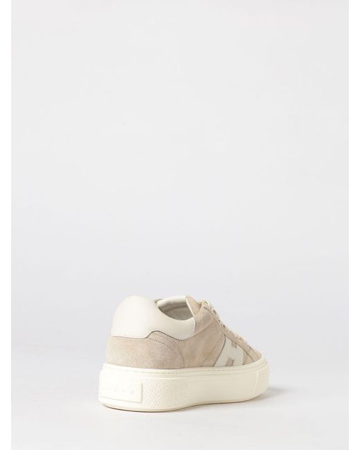 Hogan Natural Crosswind Platform Suede Sneakers