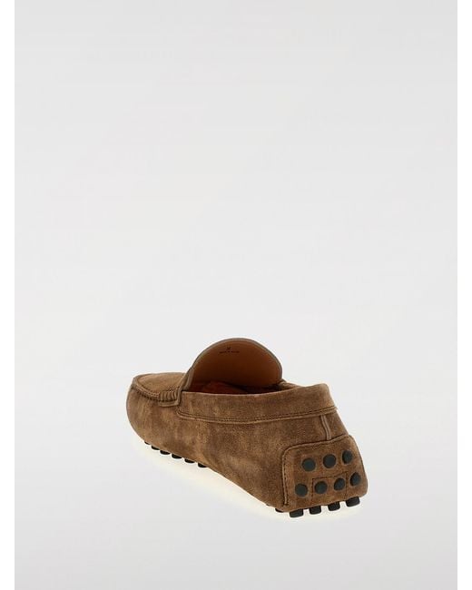 Tod's Brown Driver Suede Loafer for men