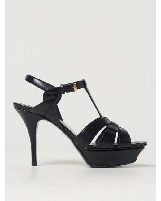 Saint Laurent Black Heeled Sandals