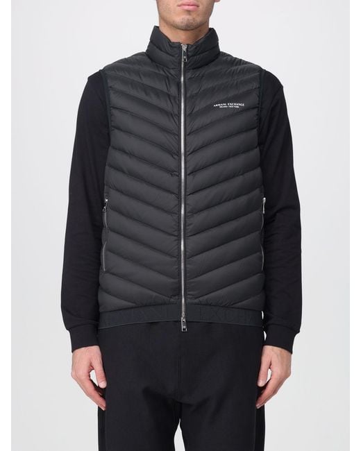 ARMANI EXCHANGE Gray Padded Vest for men