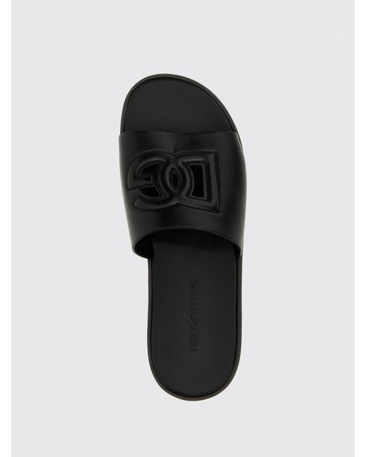 Dolce & Gabbana Black Dolce &Amp Gabbana Sandals for men