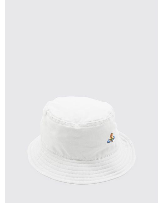 Vivienne Westwood White Cotton Twill Hat