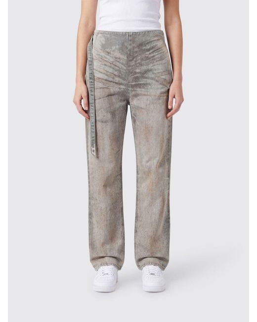 DIESEL Gray D-Thalira Cotton Jeans