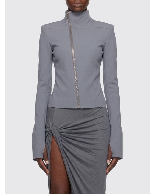 Rick Owens Gray Gary Viscose Blend Jacket