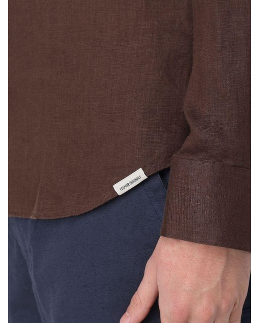 Colmar Brown Classic Linen Shirt for men