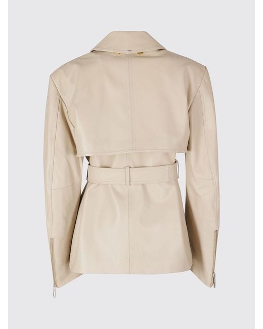 Sportmax Natural Lambskin Leather Jacket