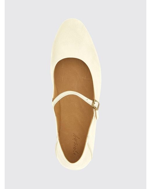 Marsèll Natural Strascico Leather Ballerina