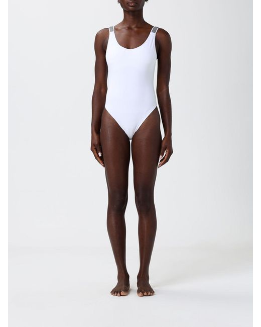 Brunello Cucinelli White One-Piece Swimsuit