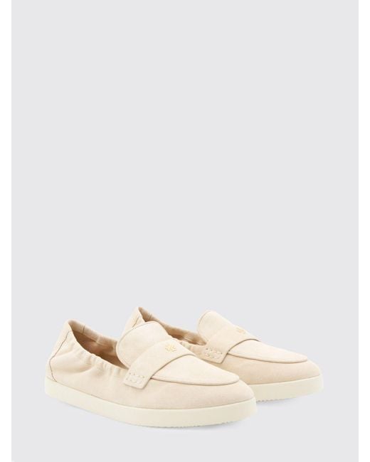 Tory Burch Natural Ballet Sport Suede Loafers