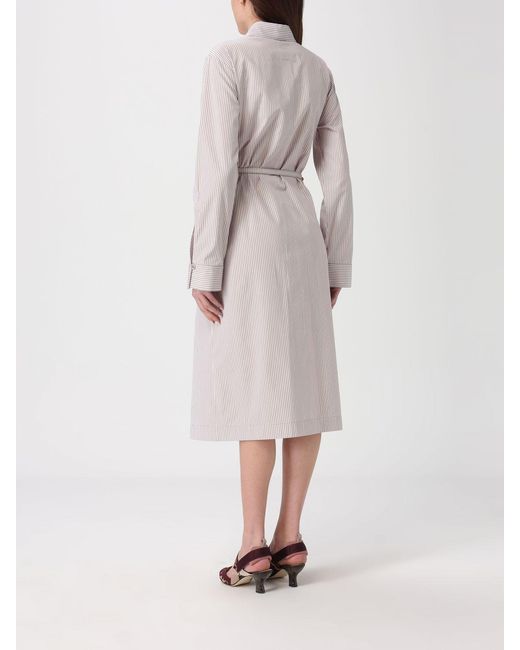 Fendi Multicolor Striped Cotton Shirtdress
