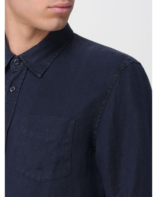 Blauer Blue Linen Casual Shirt for men