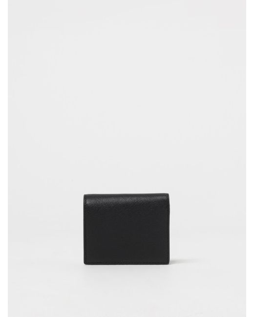 Ralph Lauren White Saffiano Leather Wallet
