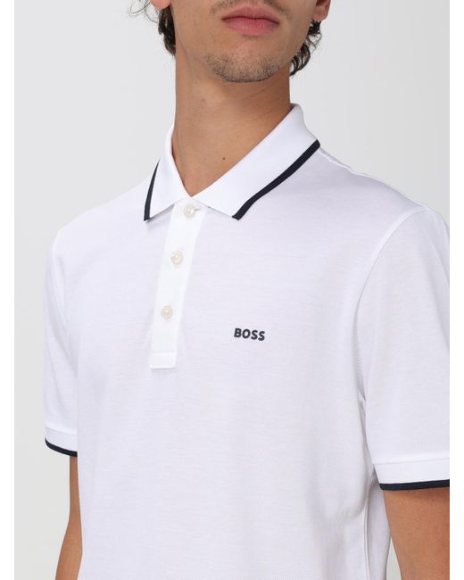 Boss White Polo Shirt for men