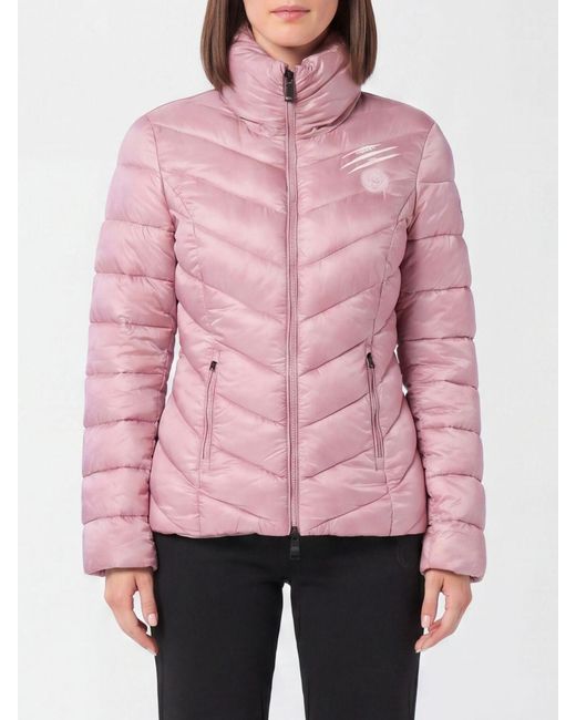 Philipp Plein Pink Nylon Down Jacket