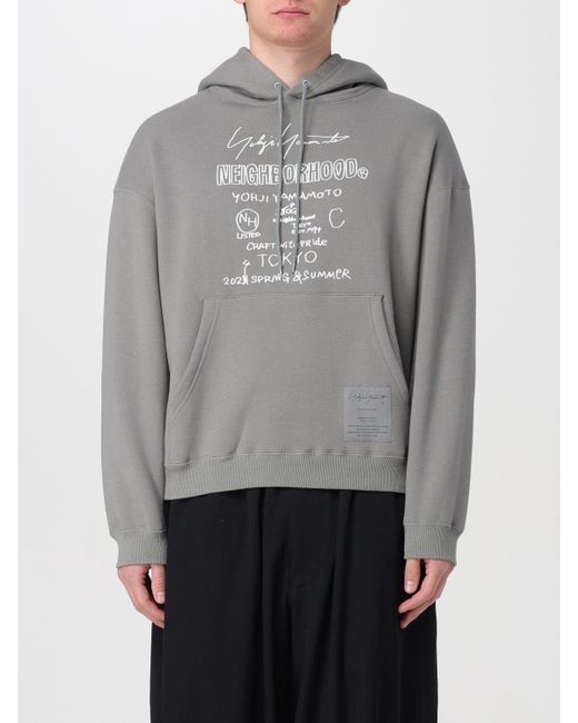 Yohji Yamamoto Gray Sweatshirt for men