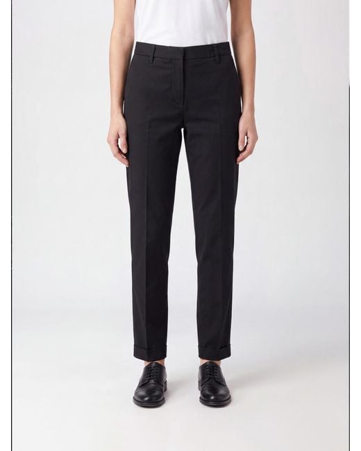 Aspesi Blue Slim Fit Stretch Cotton Trousers