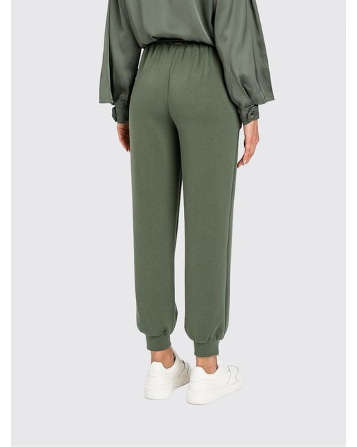 Twinset Green Viscose Blend Jogging Trousers