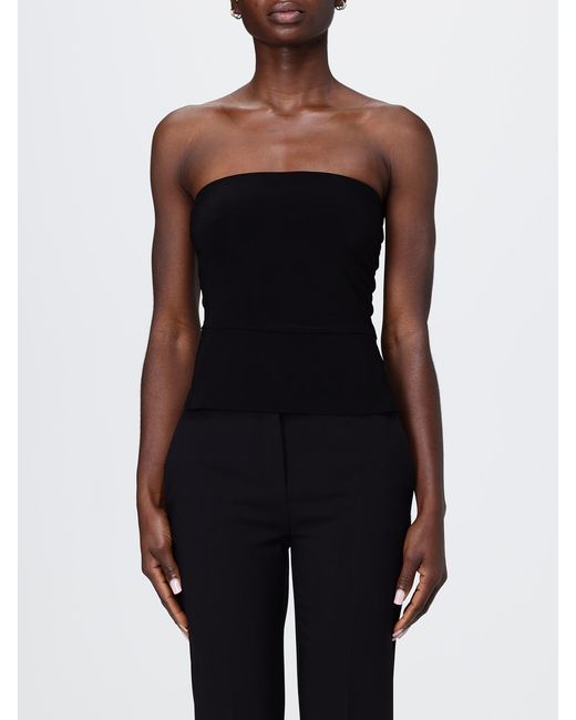 Norma Kamali Black Jersey Top
