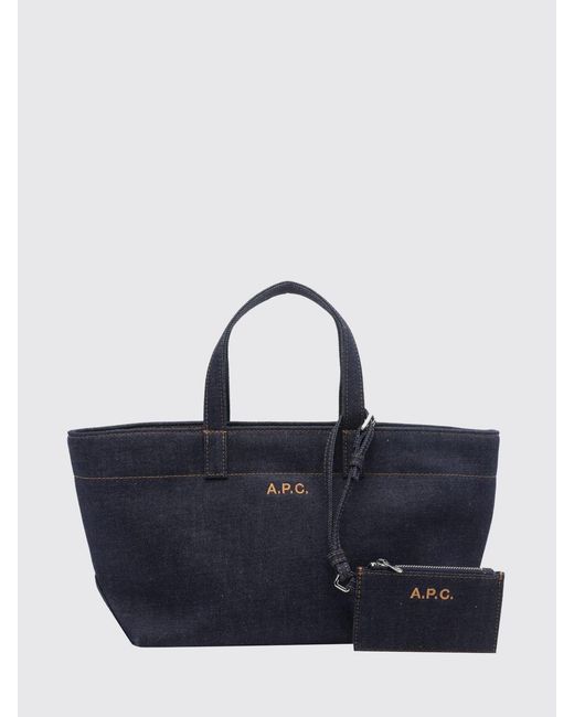 A.P.C. Blue Shoulder Bag