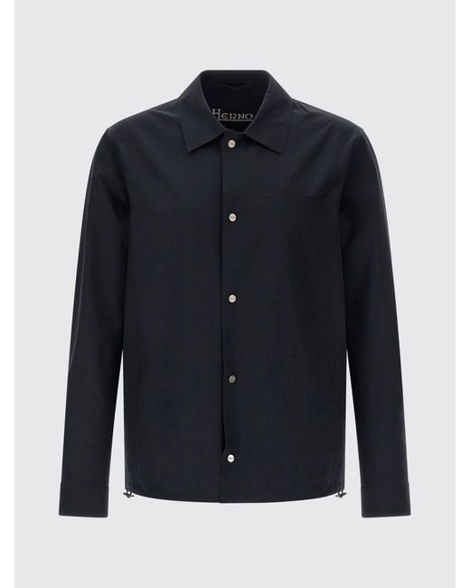 Herno Blue Shirt Jacket for men