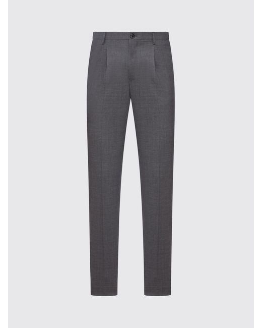 Incotex Gray Wool Chino Trousers for men