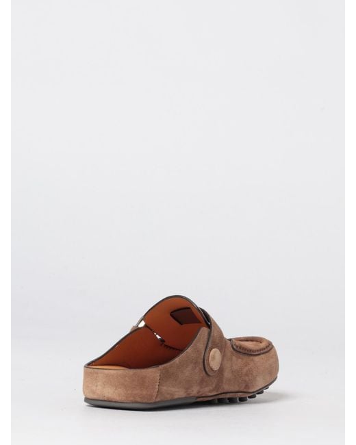 Tod's White Suede Mules