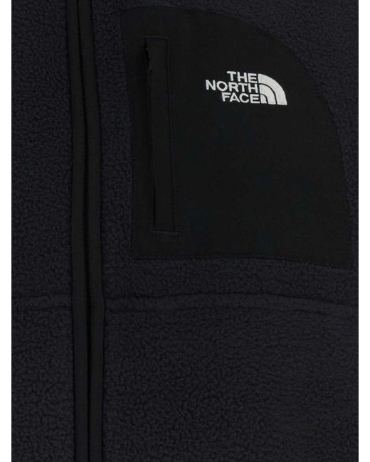 The North Face Black Yumiori Off-Peak High-Neck Fleece Jacket With Contrast Logo