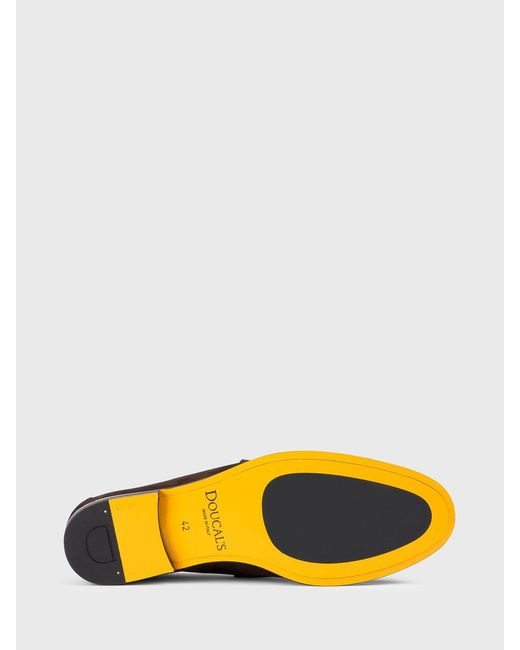 Doucal's White Suede Loafers for men