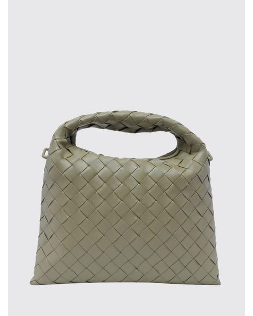 Bottega Veneta Green Hop Woven Leather Bag