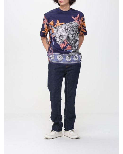 Etro Blue Regular Denim Jeans for men
