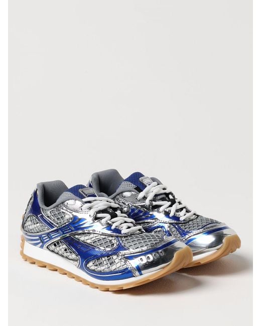 Sneakers Orbit in mesh e gomma laminata di Bottega Veneta in Blue