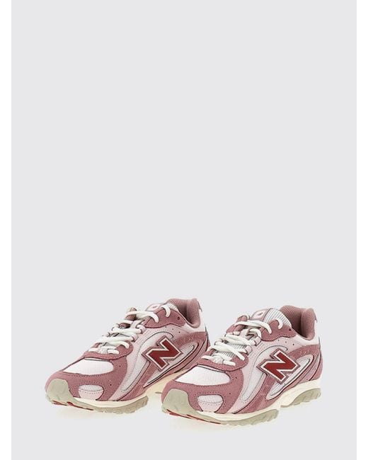 New Balance Pink 204L Suede And Mesh Sneakers