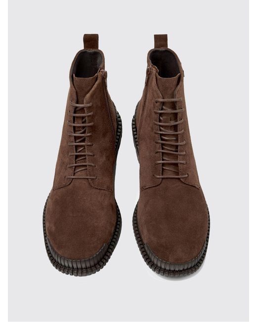 Camper Brown Pix Suede Ankle Boot for men
