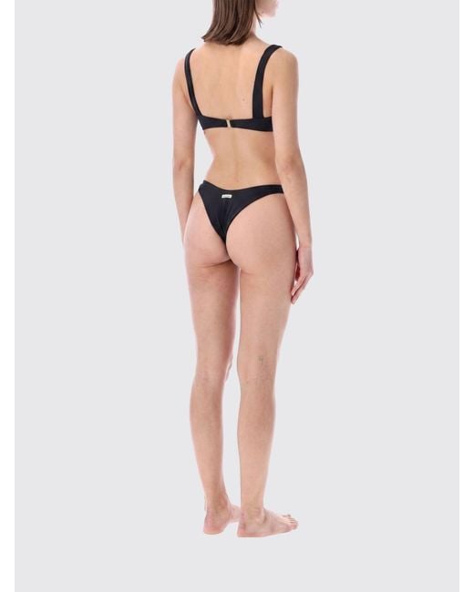 MATINEÉ Black Triangle Bikini With V-Neck And Brazilian Briefs
