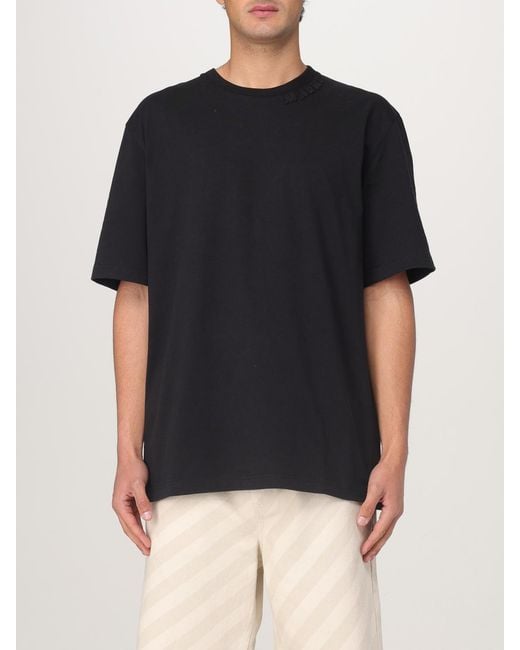 T-Shirt Basic Con Logo di Marni in Black da Uomo